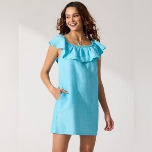 Tommy Bahama St. Lucia Ruffle Sleeveless Dress